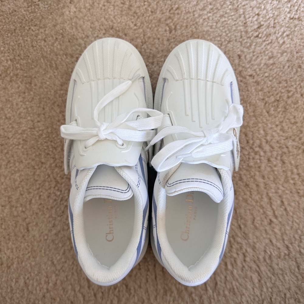 Christian Dior-ID Sneaker White and French Blue Technical Fabric Size 39 Womens - Picture 6 of 16